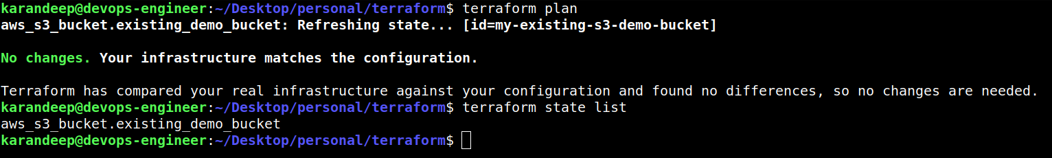 terraform plan