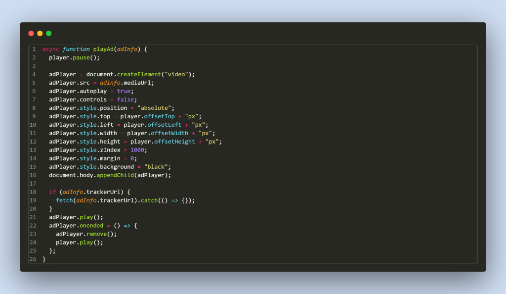 Ad Playback Handler